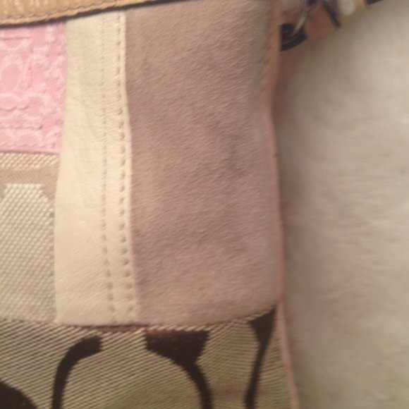 Vintage Coach Patchwork Shoulder Bag Purse m - Picture 4 of 7